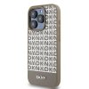 DKNY DKHMP15XPSOSPW iPhone 15 Pro Max 6.7  brązowy/brown hardcase Leather Printed Pattern Metal Logo MagSafe